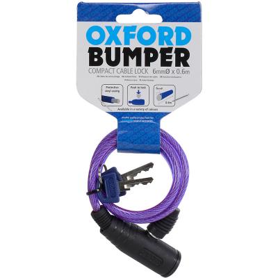 OXFORD Antivol spiral  Cable Lock violet &Oslash;6 x 60cm