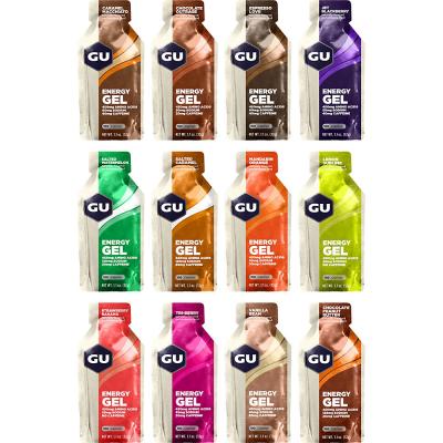 GU  32g 24 Units Jet Blackberry Energy Gels Box Multicolore 