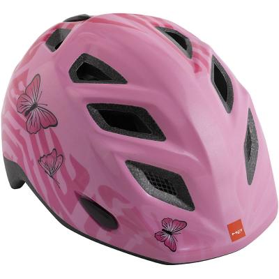 MET Childrens cycle hel  Elfo Pink Butterflies 46 - 53 cm