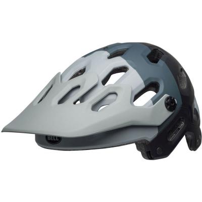 BELL Casque  super 3 gris clair gris fonce noir 2022