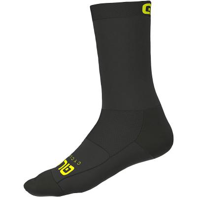 ALE Al&eacute; - Team Socks - Chaussettes de cyclisme taille 44-47 - L, noir