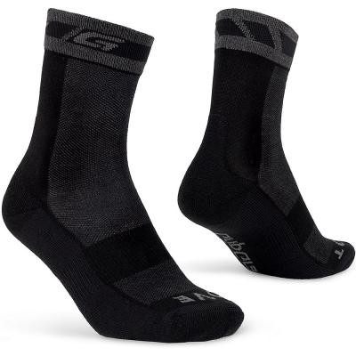 GRIPGRAB  chaussettes winter merinos cycling socks gris noir