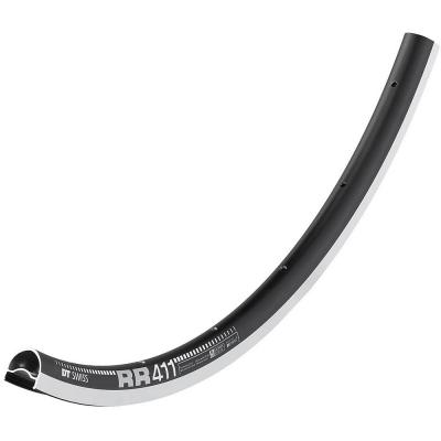 DT SWISS Jante route  RR 411 Asymm&eacute;trique 18 mm - Noir} - 24H, Noir}