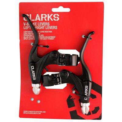  Jeu d'&eacute;triers V-brake Clarks - Noir} - Pair - Includes Levers}, Noir}