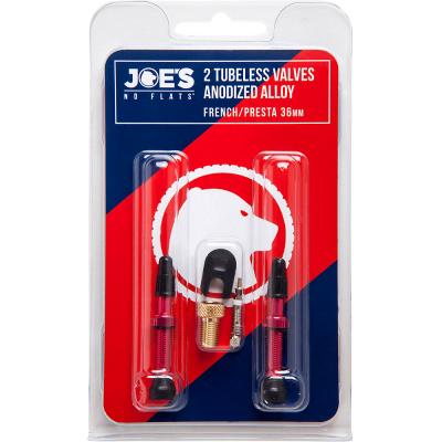 JOE S  Soupapes Tubeless Alloy Frech Presta 