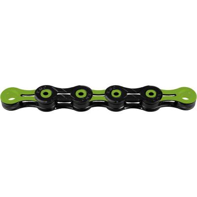 KMC  DLC Cha&icirc;ne 10 Vitesses Unisexe, Noir/Vert, 116 Link