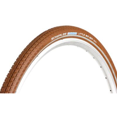 SCHWALBE Pneu de route  Little Big Ben - Marron/R&eacute;fl&eacute;chissant