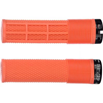 DMR Paire de grips  deathgrip flangeless orange fluo