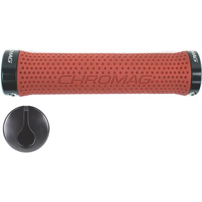 CHROMAG  poignees lock on basis 142mm rouge noir