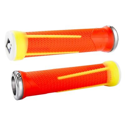 ODI  paire de grips ag 1 lock on orange jaune