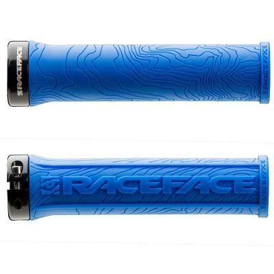 RACEFACE Poign&eacute;es Race Face Half Nelson Lock-on - Taille unique Bleu Poign&eacute;es
