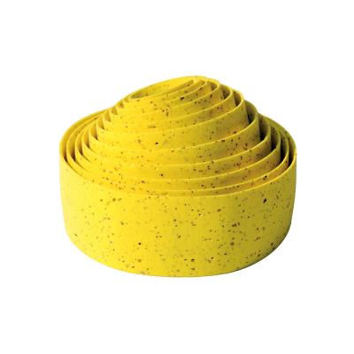 BIKE RIBBON Ruban de guidon v&eacute;lo BikeRibbon Cork Plus avec li&egrave;ge jaune
