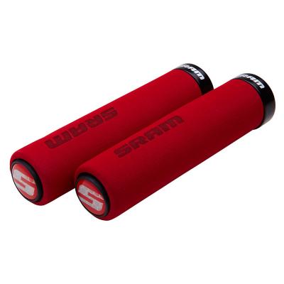 SRAM  paire de grips mousse lock-on rouge noir