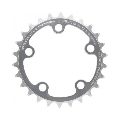 Plateau route 26dts d.74 triple argent alu 7075 9/10v. - fabricant