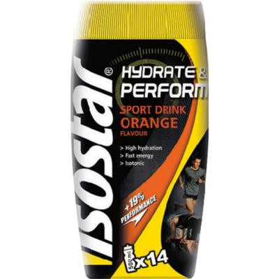 ISOSTAR Boisson Isotonique Poudre Hydrate & Perform Orange 560g - 