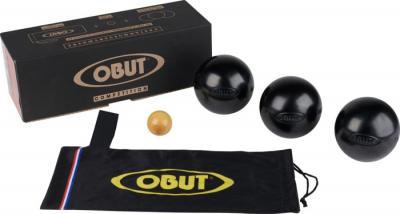 OBUT Boules de p&eacute;tanque Match noire 0 74 mm -  