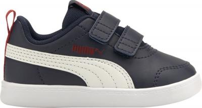 PUMA  Courtflex V2 - Bleu - Chaussures Velcro Gar&ccedil;on sports taille 23
