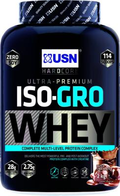 USN  ISOGRO Chocolat 2 kg Prise de Masse