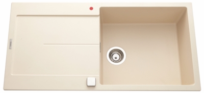 LUISINA Evier TAM TAM synth&egrave;se champagne 1 grand bac H.50 x l.100