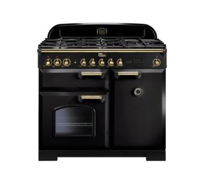 FALCON Cuisini&egrave;re  Classic deluxe 100 noire/laiton - CDL100DFBL/B-EU