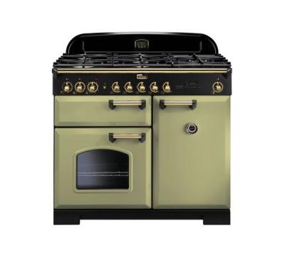 Piano de cuisson Falcon VERT OLIVE LAITON 100 CM GAZ CDL100DFOG/B-EU