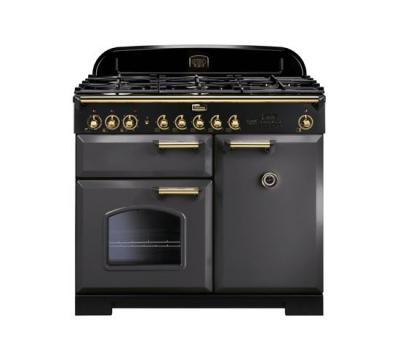 FALCON Cuisini&egrave;re  Classic deluxe 100 Ardoise/laiton - CDL100DFSL/B-EU