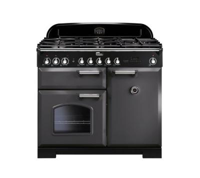 Cuisini&egrave;re FALCON Classic deluxe 100 Ardoise/chrome - CDL100DFSL/C-EU