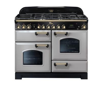 Piano de cuisson Falcon GRIS PERLE LAITON 110 CM MIXTE CDL110DFRP/B-EU