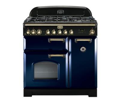 FALCON Cuisini&egrave;re  classic deluxe 90 - Bleu/laiton - CDL90DFRB/B-EU