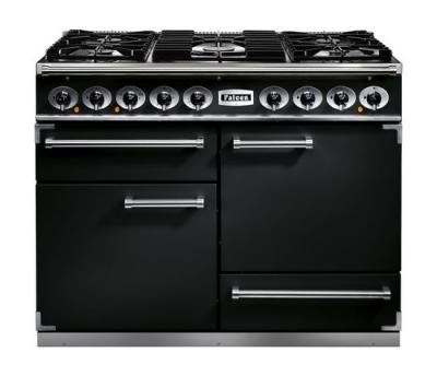 FALCON Piano de cuisson  NOIR CHROME 110 CM GAZ F1092DXDFBL/CM-EU