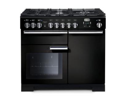 FALCON Piano de cuisson  NOIR CHROME 100 CM GAZ PDL100DFGB/C-EU