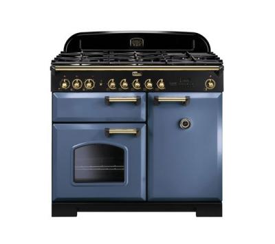FALCON Piano de cuisson  ROCHE BLEUE LAITON 100 CM GAZ CDL100DFSB/B-EU
