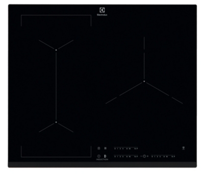 ELECTROLUX Table induction  CIV63340BK 3 foyers Noir