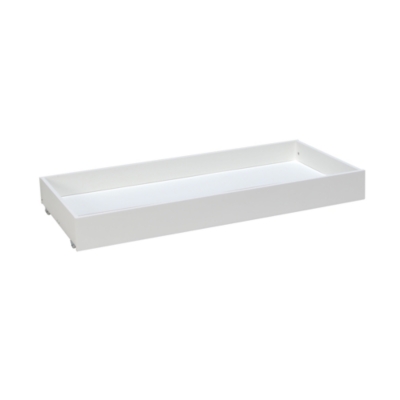 LE QUAI DES AFFAIRES WEBER INDUSTRIES Tiroir de Rangement pour Lit &Eacute;volutif sur roulettes Zou, Blanc, 130cm x L59cm