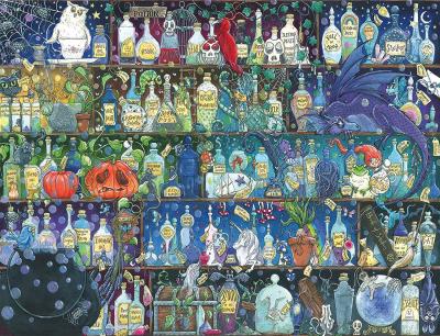RAVENSBURGER Puzzle 2000 pi&egrave;ces  L'&eacute;tag&egrave;re &agrave; potions Zoe Sandler 