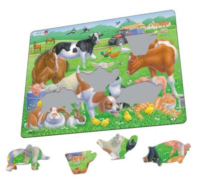 LARSEN  puzzle puzzle Maxi Boerderijdieren15 pi&egrave;ces