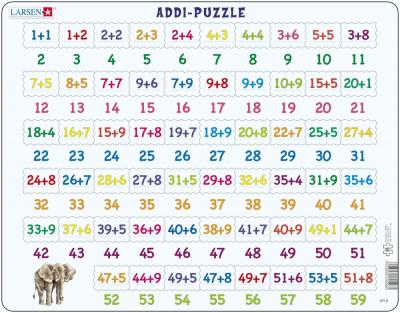 LARSEN Puzzle Cadre - Apprendre &agrave; Compter : L'Addition 