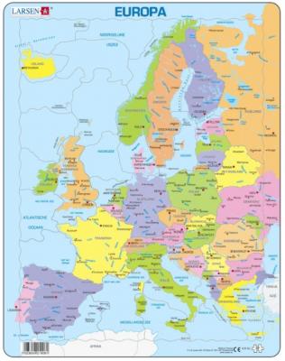 LARSEN Puzzle Cadre - Carte de l'Europe en Hollandais 