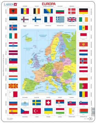 LARSEN Puzzle Cadre - Europe (en Allemand) 