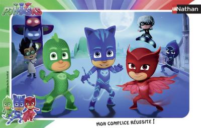 NATHAN Puzzle cadre 15 pi&egrave;ces Yoyo Bibou et Gluglu Pyjamasques