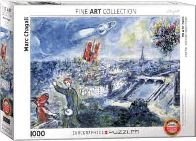 EUROGRAPHICS  Le Bouquet de Paris - Marc Chagall (1000)