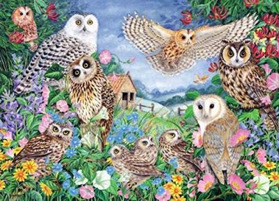GENERIQUE Jumbo- Chouettes dans Le Bois Puzzle, 11286, Multicolore