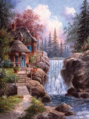 SUNSOUT Puzzle Dennis Lewan - Tranquility Falls 