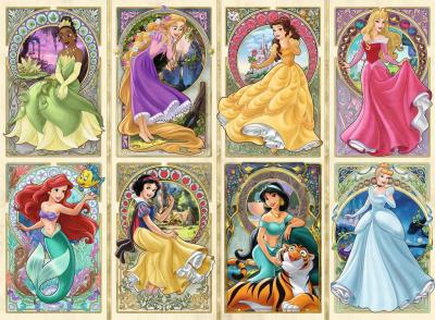 RAVENSBURGER Puzzle 1000 pi&egrave;ces - Disney Princesses Art Nouveau 