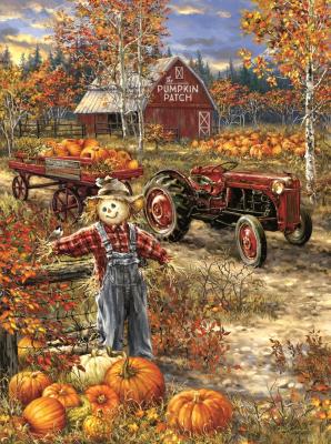 SUNSOUT The Pumpkin Patch Farm 1000 pc Jigsaw Puzzle by 