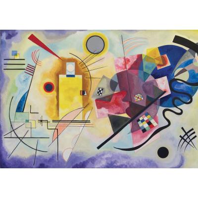  MICHELE WILSON Puzzle Jaune Rouge Bleu de Kandinsky - 50 Pi&egrave;ces - D&egrave;s 6 ans