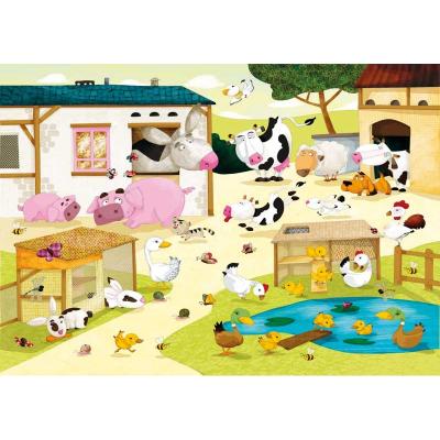 PUZZLE MICHELE WILSON  Puzzle La Ferme - Olivier Huette - 12 Pi&egrave;ces