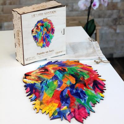 CREATIFWOOD Creatif Puzzle Puzzle en bois Le Lion Moza&iuml;k- - Puzzle