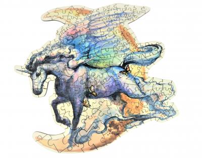 THE WILD PUZZLE Puzzle en Bois - Les Ailes de Licorne 