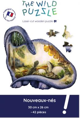 THE WILD PUZZLE Puzzle en Bois - Nouveaux-N&eacute;s 